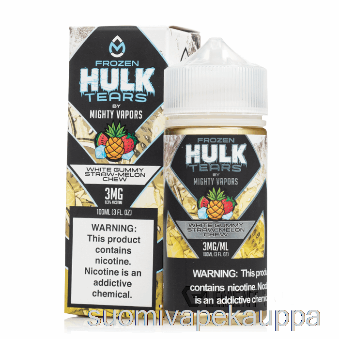 Vape Netistä Pakastettu Valkoinen Kuminen Olkimelonipuru - Hulk Kyyneleet - 100ml 6mg